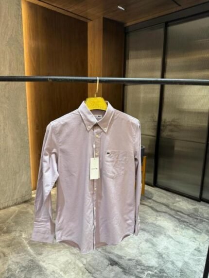 Lacoste Light Purple Premium Soft Cotton Shirt Price in India - Buy at Bootery