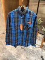 Buy Superdry Blue Checks Warm Cotton Shirts Online in India - Bootery