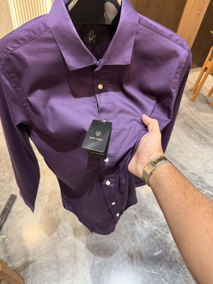 Rare Rabit Purple Premium Giza Cotton Shirts - Best Price Online - Bootery - Image 2