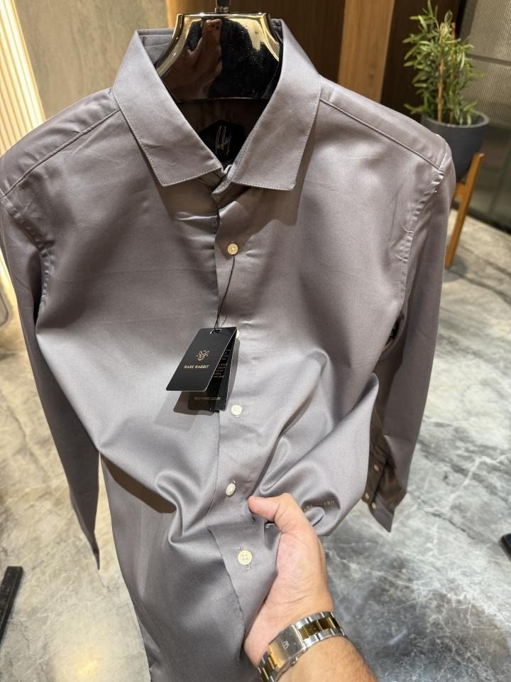 Buy Rare Rabit Grey Premium Giza Cotton Shirts Online in India - Bootery - Image 2