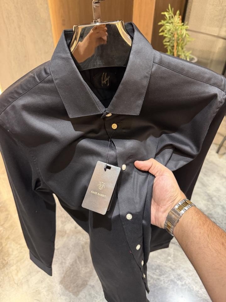 Rare Rabit Black Premium Giza Cotton Shirts Price in India - Buy at Bootery - Image 2
