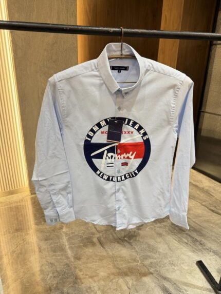 Buy Tommy Hilfiger Tommy Hilfigher Skyblue Premium Oxford Shirt Online in India - Bootery