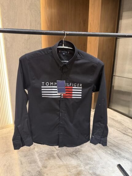 Buy Tommy Hilfiger Tommy Hilfigher Black Premium Oxford Shirt Online in India - Bootery