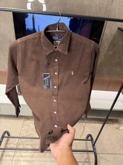 Ralph Lauren Brown Cod Roy Fabric Imported Shirt - Best Price Online - Bootery - Image 2