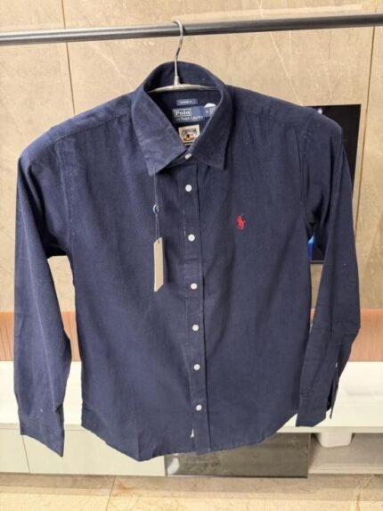 Buy Ralph Lauren Navy Blue Cod Roy Fabric Imported Shirt Online in India - Bootery