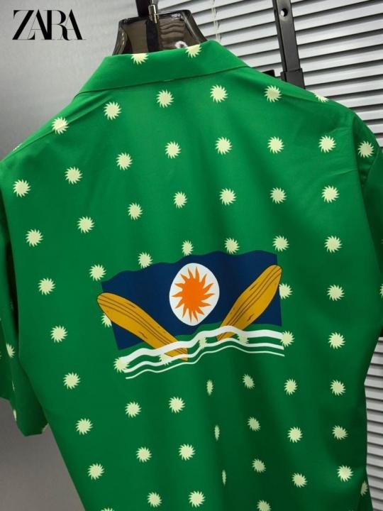Zara Green Hrithik Roshan Edition Printed Shirt - Image 5