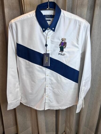 Ralph Lauren Polo White Navy Premium Teddy Shirt Price in India - Buy at Bootery