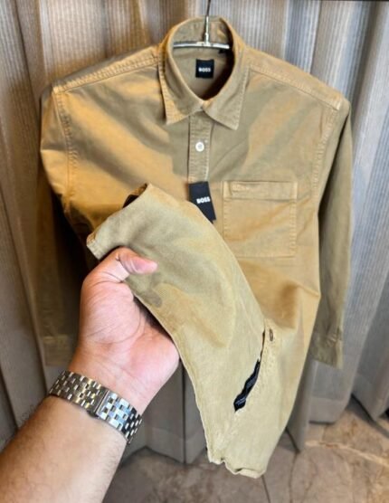Boss Beige Premium Fabric Shirt - Best Price Online - Bootery
