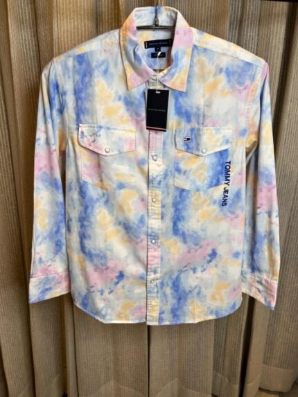 Buy Tommy Hilfiger Tye Dye Printed Premium Shirt Online in India - Style 1 - Bootery