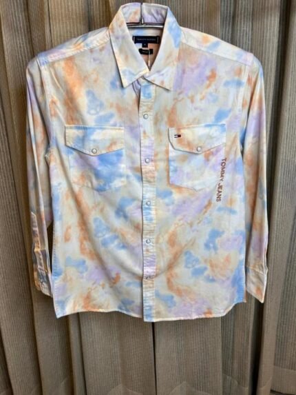Buy Tommy Hilfiger Tye Dye Printed Premium Shirt Online in India - Style 1 - Bootery - Image 2