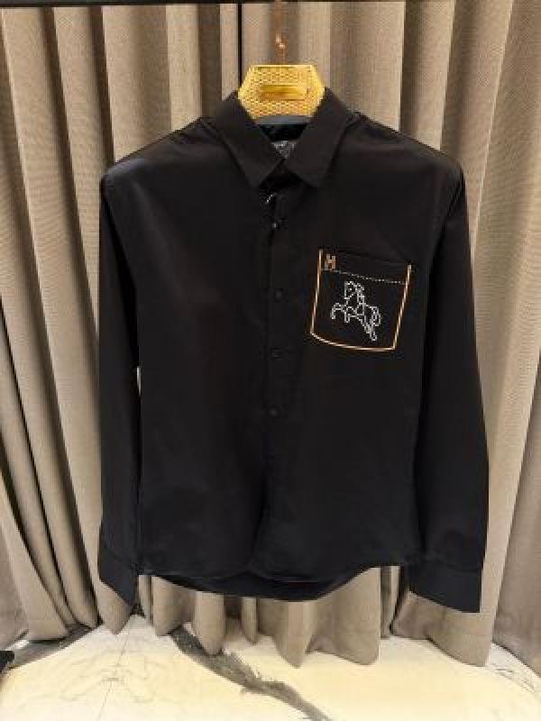Hermes Paris Black Horse Premium Luxury Front Printed Shirt Price in India - Buy at Bootery