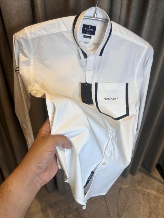 Hackett White Aston Martin H5 Premium Cotton Shirt - Best Price Online - Bootery - Image 3
