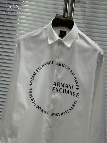 Armani Exchange White Front Printed Premium With Box Price in India - Buy at Bootery