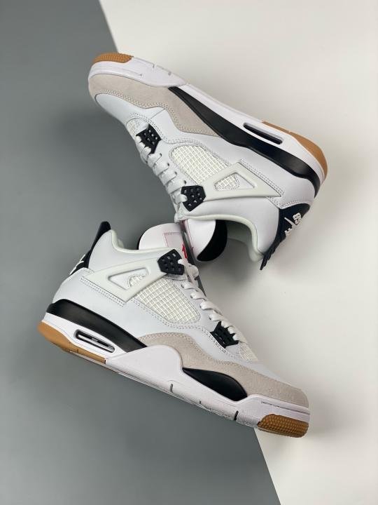 Jordan Nike Air Jordan 4 SB White Black Semi UA Shoes Price in India - Buy at Bootery - Image 9