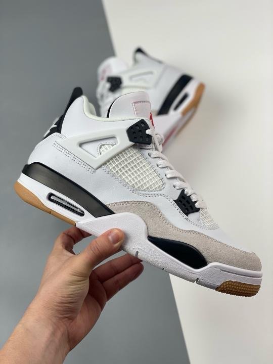 Jordan Nike Air Jordan 4 SB White Black Semi UA Shoes Price in India - Buy at Bootery - Image 8