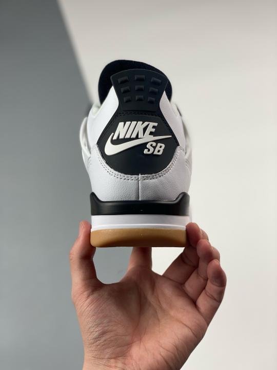Jordan Nike Air Jordan 4 SB White Black Semi UA Shoes Price in India - Buy at Bootery - Image 5