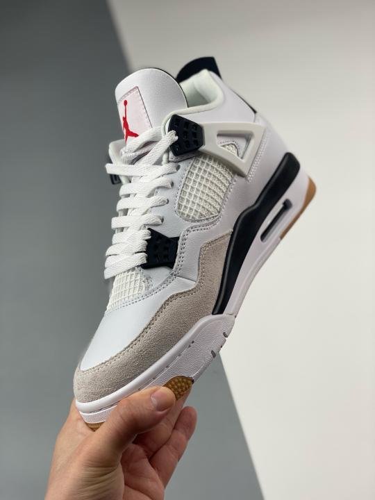 Jordan Nike Air Jordan 4 SB White Black Semi UA Shoes Price in India - Buy at Bootery - Image 3