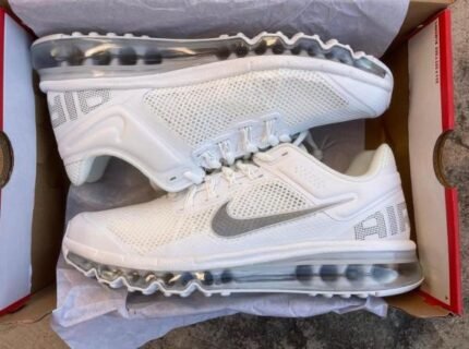 Nike Air Max 2013 Triple White Shoes - Best Price Online - Bootery - Image 2