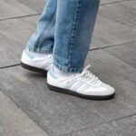 Buy Adidas Samba White Sky Blue Men Leather Quality FIX Shoes Online in India - Bootery - Image 5