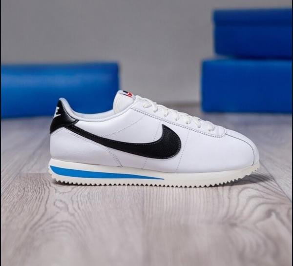 Buy Nike Cortez TXT White Blue Shoes Online in India - Bootery - Image 7