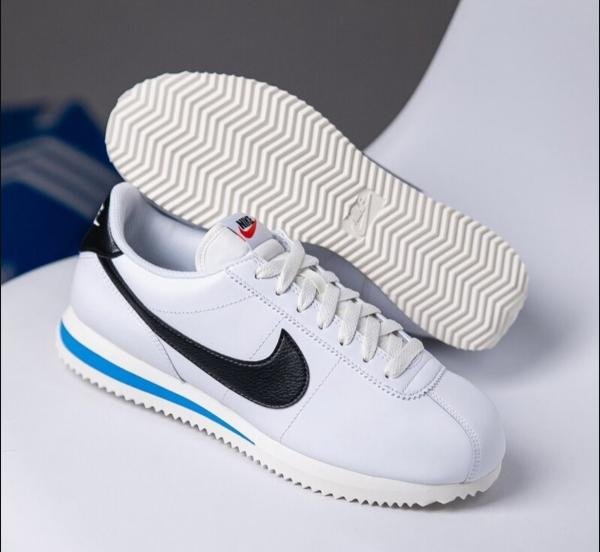 Buy Nike Cortez TXT White Blue Shoes Online in India - Bootery - Image 6