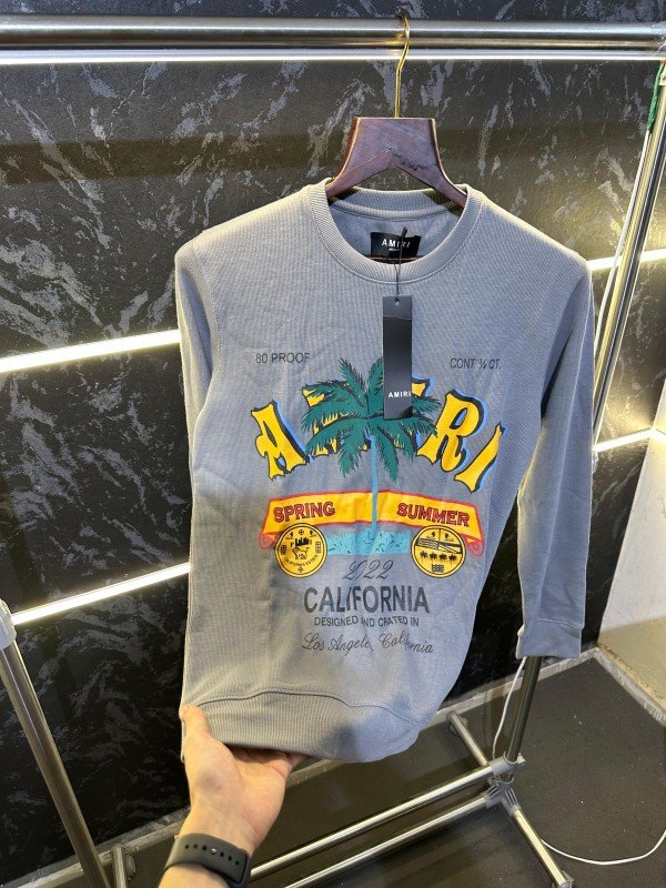 Amiri Premium Store Article Sweatshirt Grey - Image 3