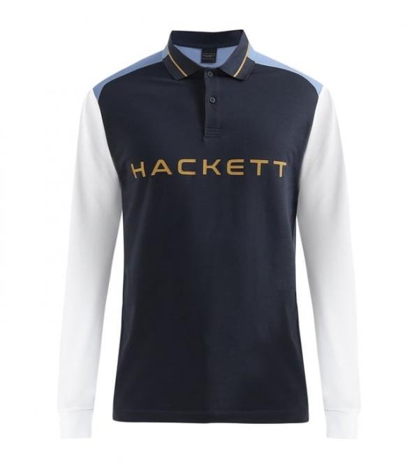 Hackett Blue Premium Polo Full Sleeves T-Shirt 495 Price in India - Buy at Bootery - Image 3