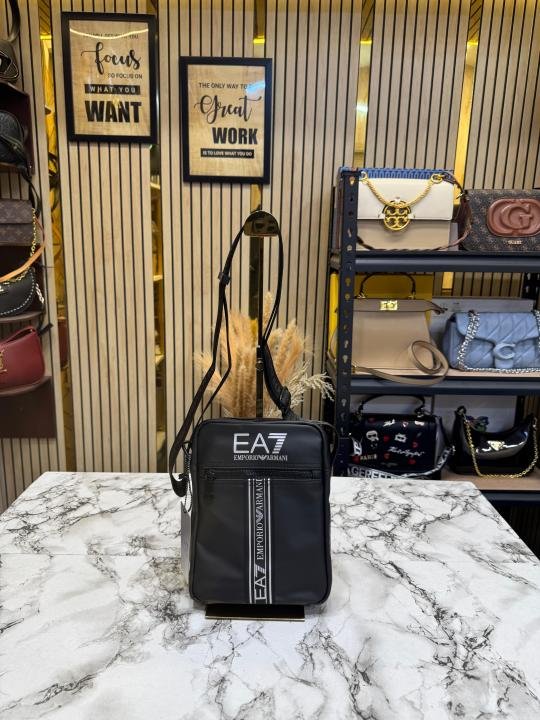 Emporio Armani  EA7 Vertical Logo Crossbody Side Bag