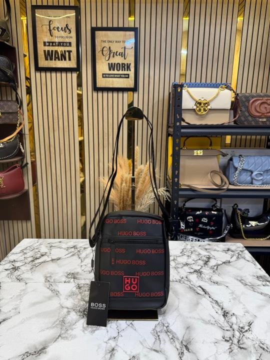 Hugo Boss Repeat Monogram Logo Crossbody Bag