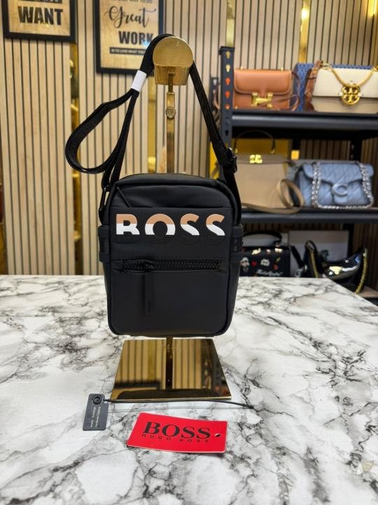 Hugo Boss Urban Compact Matrix Crossbody Side Bag