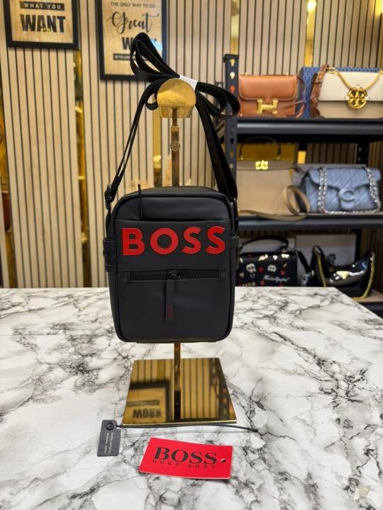 Hugo Boss Urban Compact Matrix Crossbody Side Bag