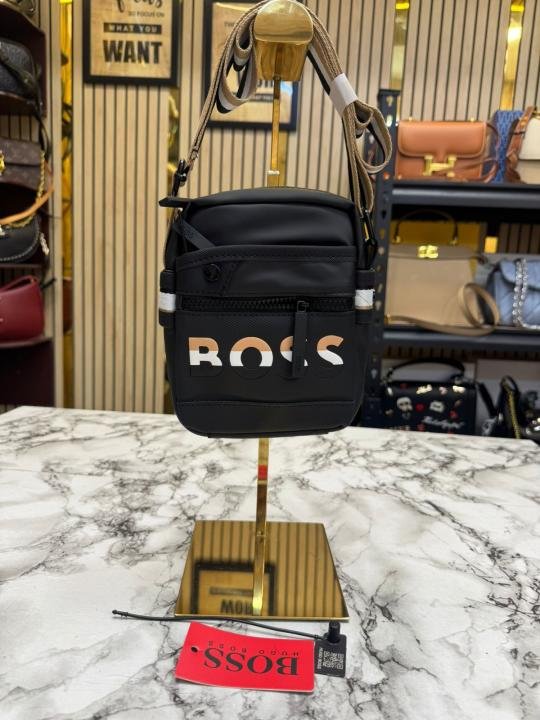 Hugo Boss Urban Grid Crossbody Side Bag - Image 1