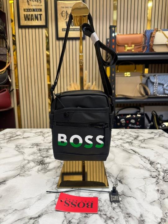 Hugo Boss Urban Compact Grid Crossbody Side Bag