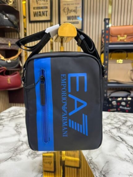Emporio Armani EA7 Vertical Logo Messenger Bag Price in India - Style 1 - Buy at Bootery