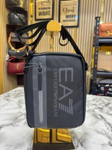 Emporio Armani EA7 Vertical Logo Messenger Bag - Best Price Online - Style 2 - Bootery