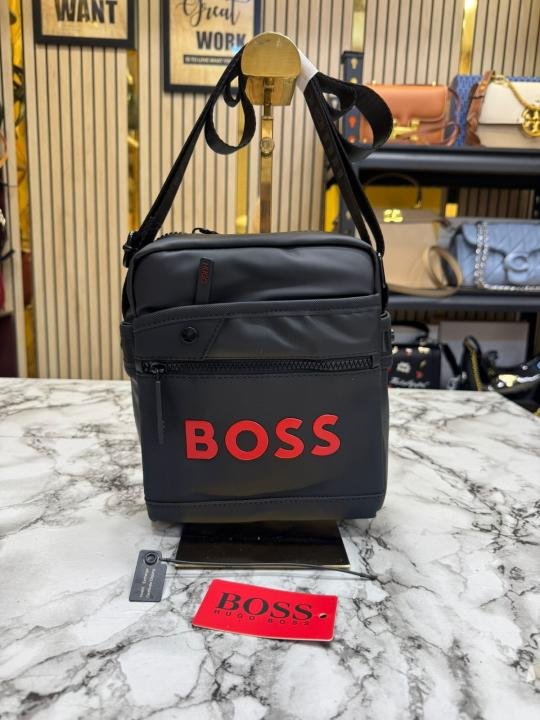 49130_6a02e508cfec20.jpg Hugo Boss Urban Grid Crossbody Side Bag - Image 1