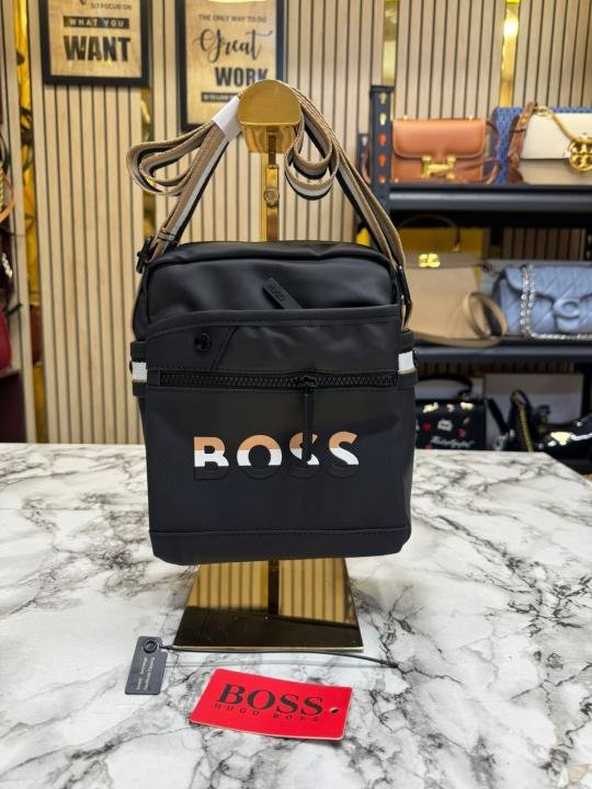 Hugo Boss Urban Grid Crossbody Side Bag