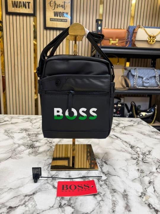 49132_6a02e47fbb5fd0.jpg Hugo Boss Urban Grid Crossbody Side Bag - Image 1