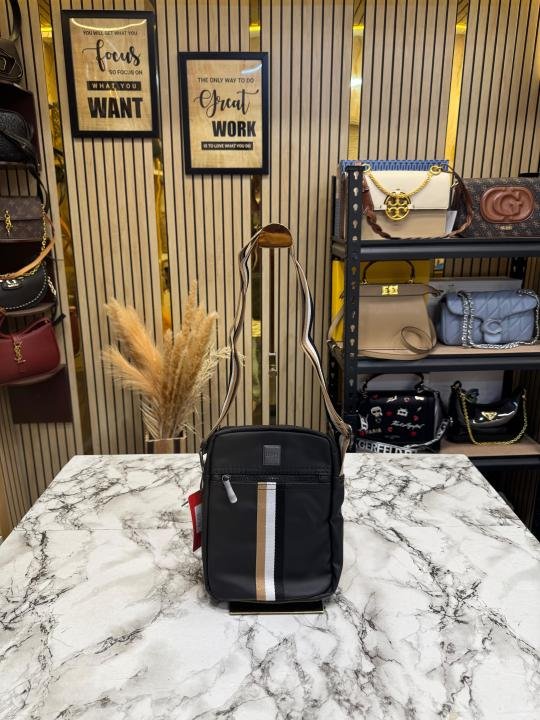 49144_6a02ce6439a250.jpg Hugo Boss Heritage Stripe Crossbody Side Bag - Image 1