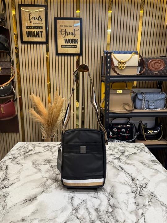 49145_6a02ce1e77d520.jpg Hugo Boss Heritage Stripe Crossbody Side Bag - Image 1
