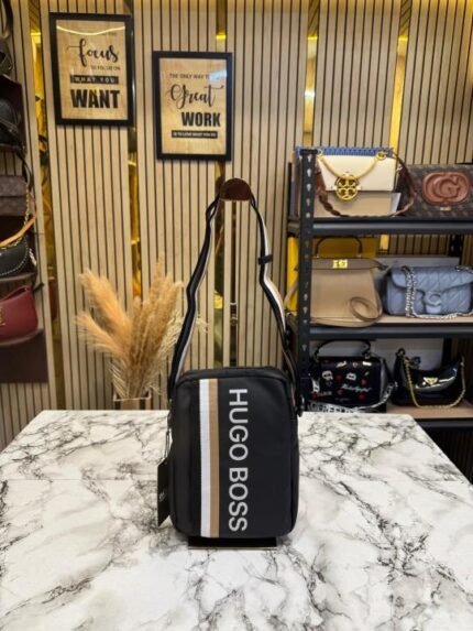 Hugo Boss Vertigo Logo Stripe Crossbody Side Bag Price in India - Buy at Bootery