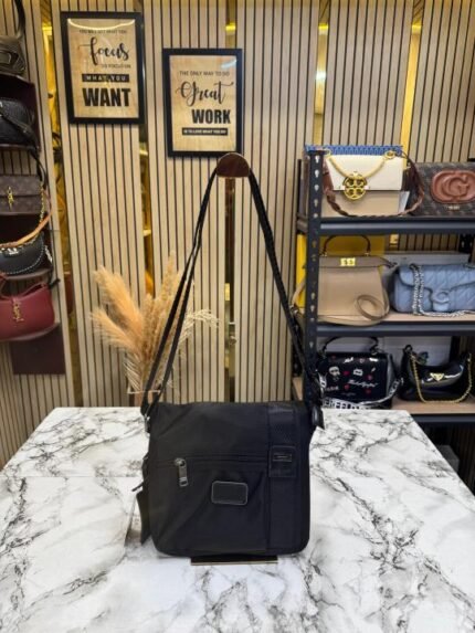 Tumi Alpha Hudson Voyager Crossbody Side Bag Black - Best Price Online - Bootery