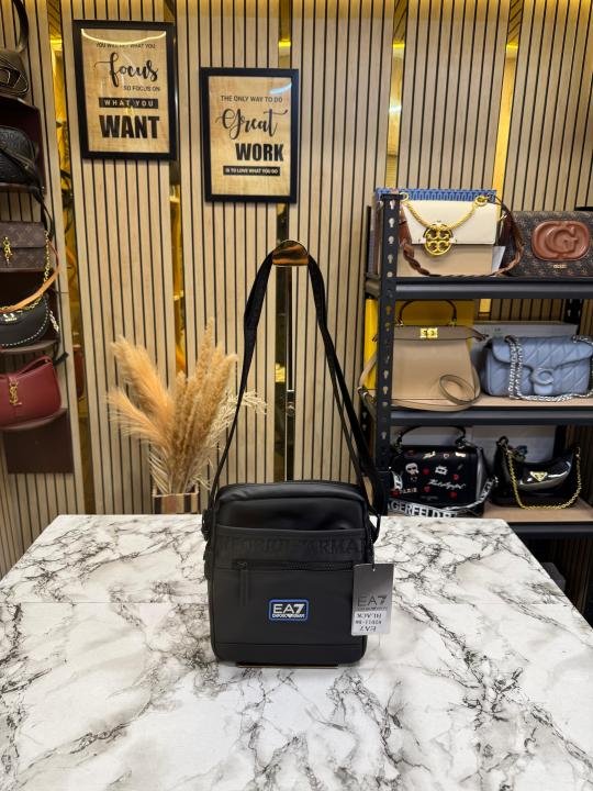 Emporio Armani EA7 Signature Tape Logo Crossbody Bag