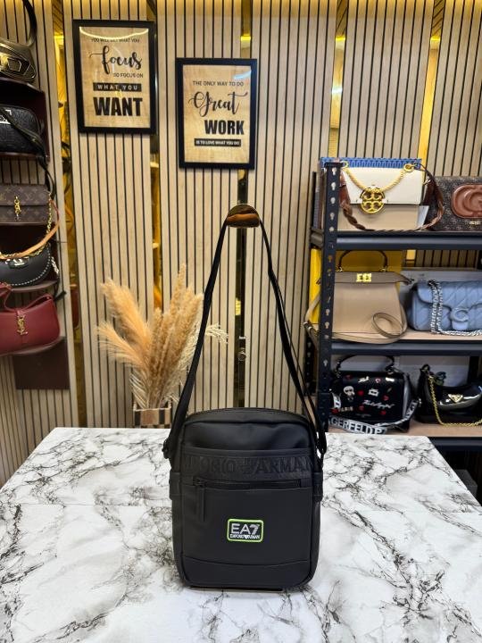 Emporio Armani EA7 Signature Tape Logo Crossbody Bag