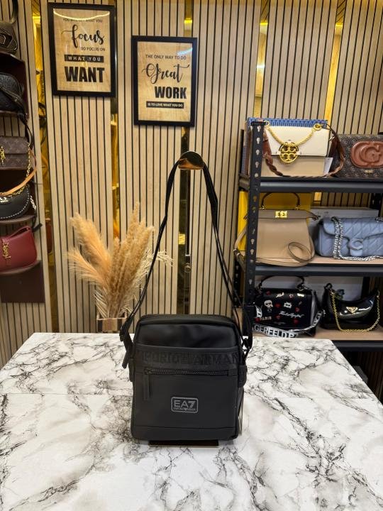 Emporio Armani EA7 Signature Tape Logo Crossbody Bag