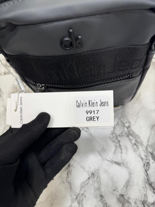 Calvin Klein Ck Monogram Stripe Messenger Bag - Image 3