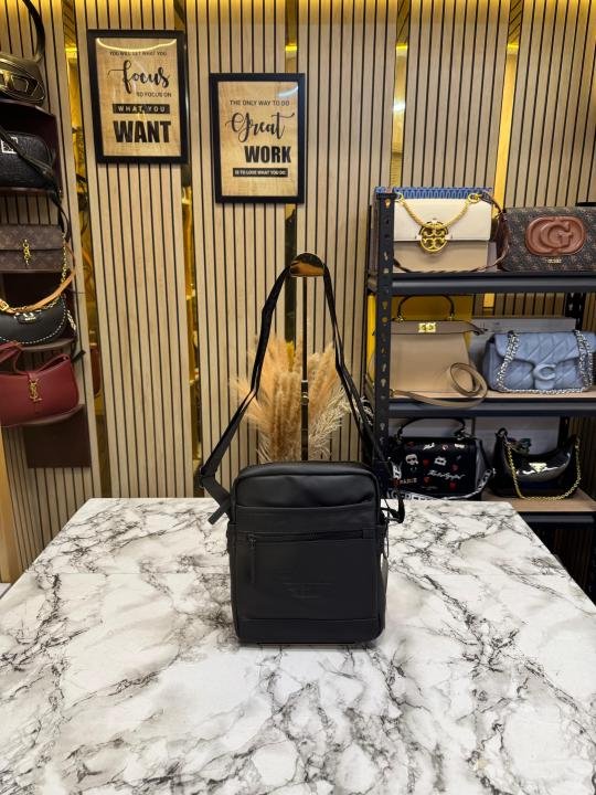 Emporio Armani Eagle Logo Signature Crossbody Bag