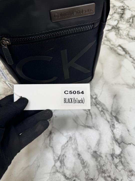 Calvin Klein Black Monogram CK Messenger Bag - Image 3