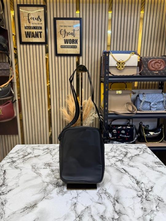 Hugo Boss Vertical Logo Crossbody Bag Black And Red Urban Edition - Image 3