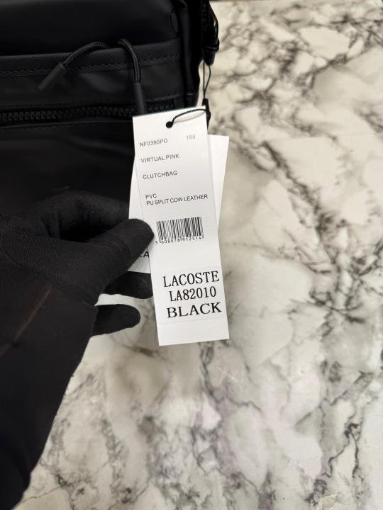 Lacoste Lacost e Compact Utility Crossbody Bag Premium Black - Image 4
